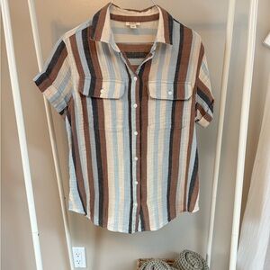 a.n.a Multicolor Striped Shirt